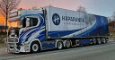 y\z4-6ȍ~\HAPARANDA FJ?RRTRANSPORT; SCANIA S HIGHLINE CS20H 6X2 TAG AXLE REEFER TRAILER - 3 AXLE gbN /WSI 1/50 ݋@B͌^ Hԗ