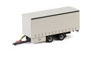 Models White Line curtainside trailer 2-axle /WSI 1/50 ミニチュア 建設機械模型 工事車両