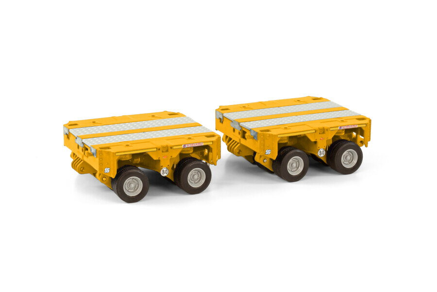 y\z10-12ȍ~\SCHEUERLE INTER COMBI SET 2 AXLE (2X) YELLOW /WSI g[[ 1/50 ݋@B͌^ ~j`A ~jJ[