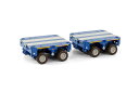 【予約】10-12月以降発売予定SCHEUERLE INTER COMBI SET 2 AXLE (2X) BLUE /WSI トレーラー 1/50 建設機械模型 ミニチュア ミニカー