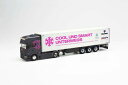 Christina Scheib Scania R 13 TL refrigerated box semitrailer /WSI 1/50 ミニチュア 建設機械模型 工事車両