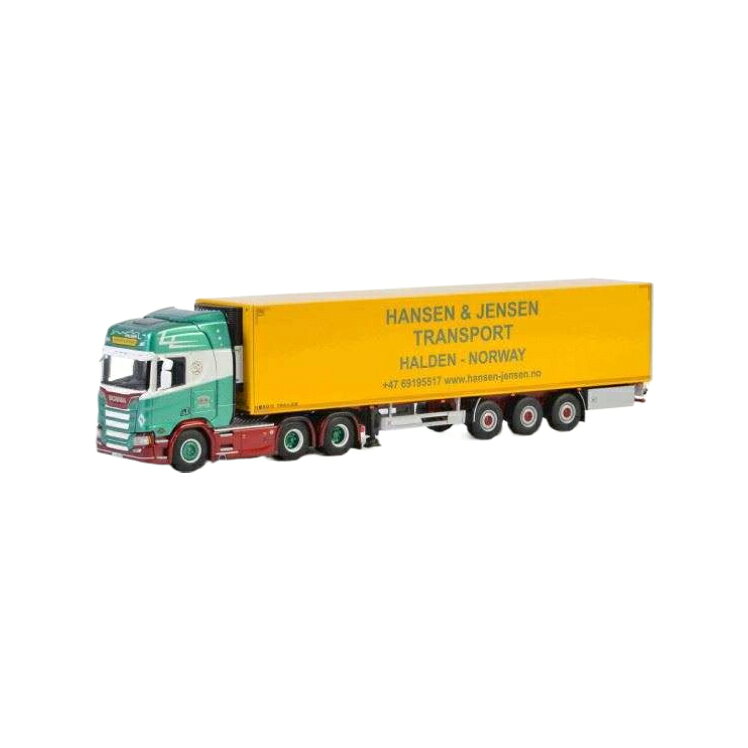 Hansen & Jensen Scania R Highline CR20H reefer trailer 3 axle トレーラー / WSI 1/50 建設機械模型 工事車両