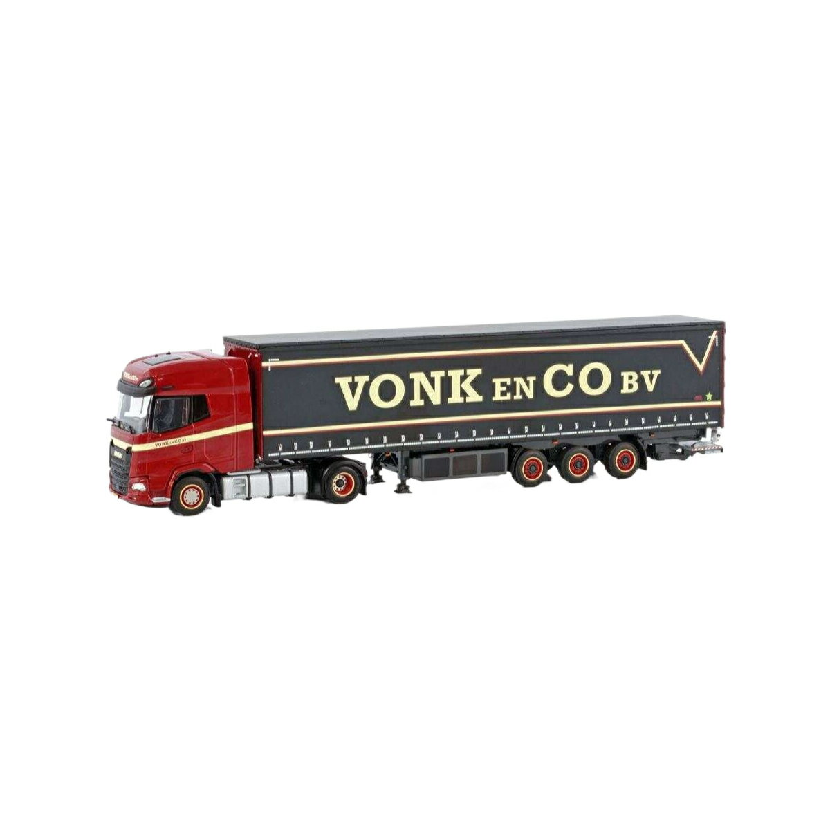 Vonk & Co DAF XG+ curtainside semitrailer トレーラー / WSI 1/50 建設機械模型 工事車両