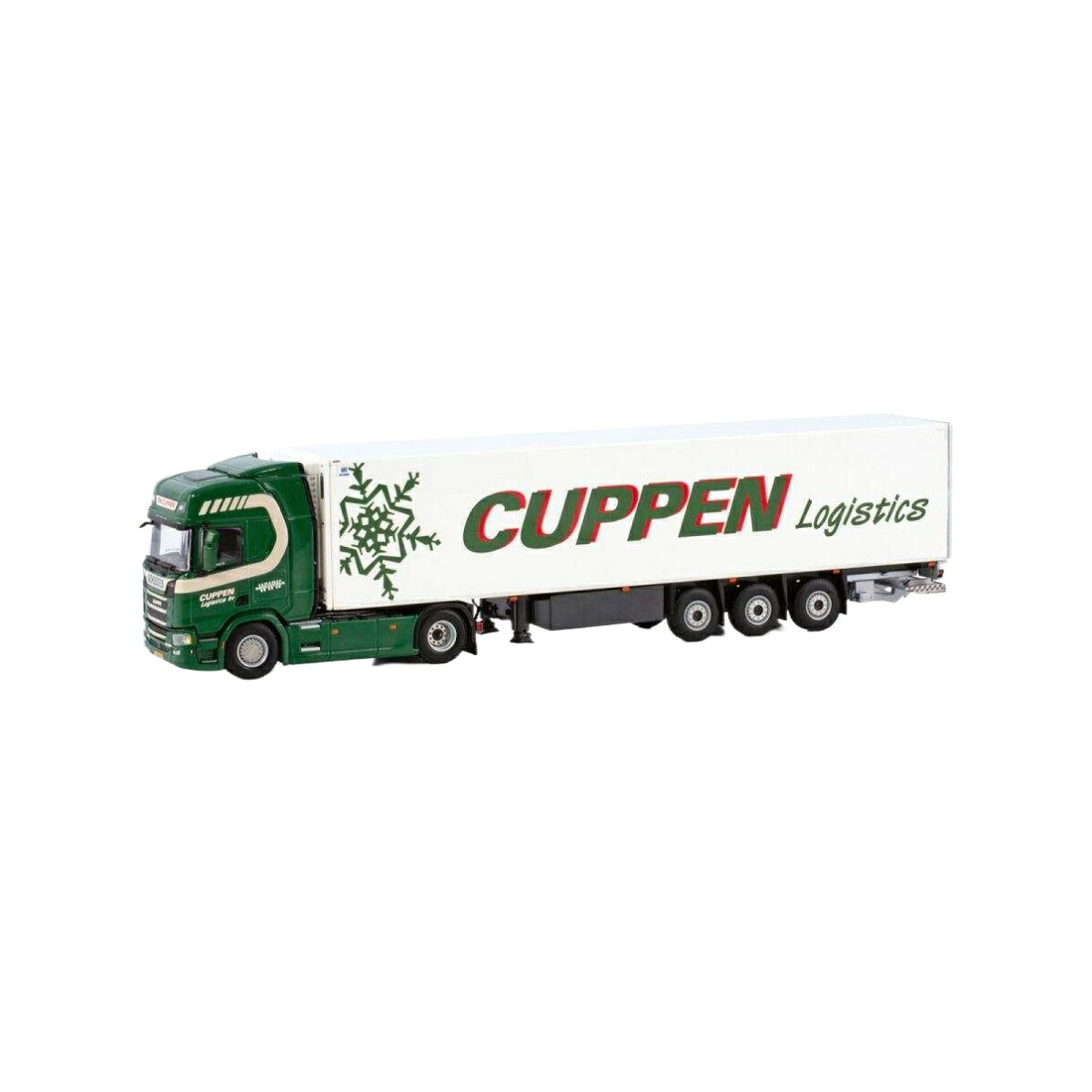 Cuppen Logistics Scania R Highline CR20H 4x2 reefer semitrailer トレーラー / WSI 1/50 建設機械模型 工事車両