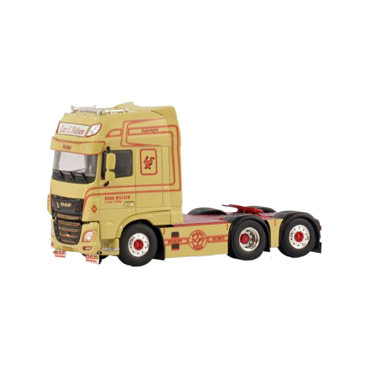 Lars E. Nielsen DAF XF Super Space Cab MY2017 6x2 Tag Axle トラック / WSI 1/50 建設機械模型 工事車両