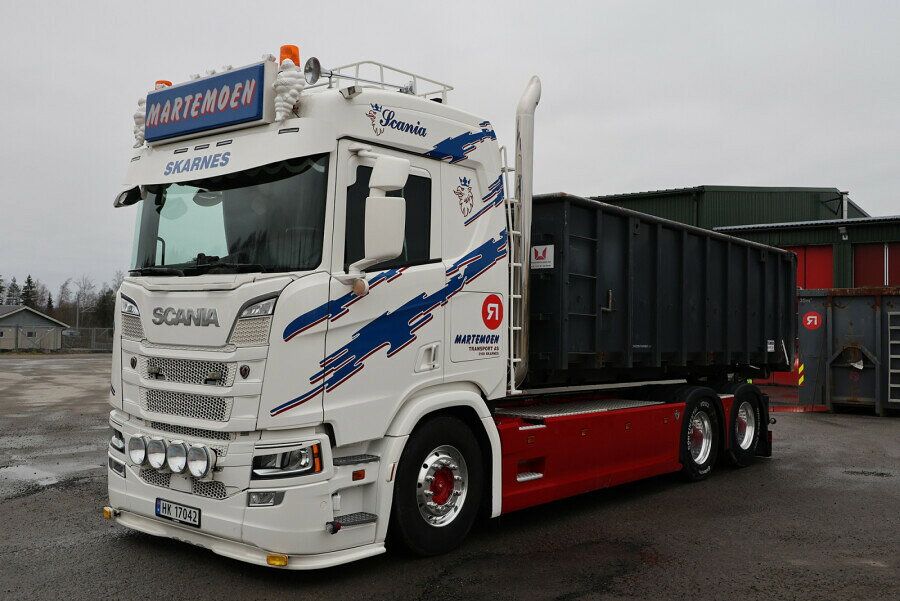 【予約】2026年発売予定 Martemoen SCANIA R NORMAL CR20N RIGED TRUCK WITH HOOKLIFT SYSTE / WSI 1/50 ミニカー トラック模型