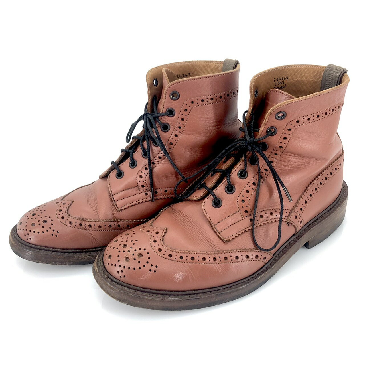 【中古 】 Trickers トリッカーズ レザーブーツ メンズシューズ 茶/ブラウン 3 5/8 中古品 05r7666 【館林店】