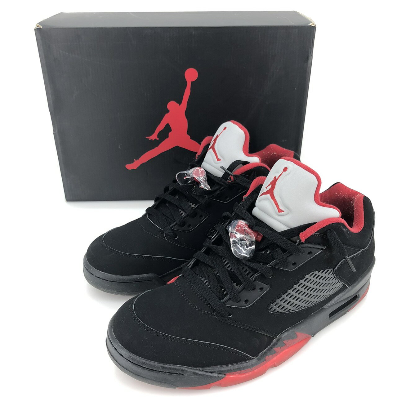 【中古】 NIKE AIR JORDAN 5 RETRO LOW ALTERNATE 90 BLACK/GYM RED/MTLC HMTT ナイキ エア ジョーダン 5 レトロ ロー オルタネイト90 ブラック/レッド 819171-001/28.5cm 中古品 05r8726 【館林店】