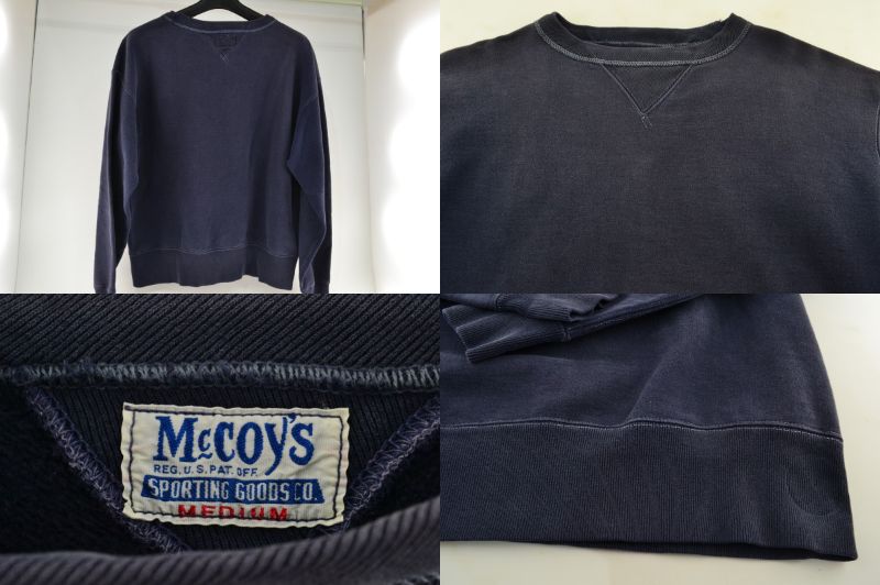 【中古】The REAL McCOY'S ザリアルマッコイズ MCCOYS SPORTING GOODS CO. スウェット トレーナー サイズM 紺 ネイビー 02r5855 中古品