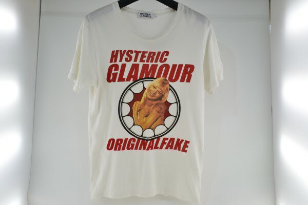 【中古】HYSTERIC GLAMOUR ヒステリックグラマー Tシャツ プリントTee 0212CT22 ガールプリント サイズ S 白 ホワイト 02r5885 中古品