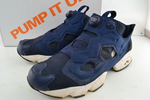 【中古】Reebok INSTAPUMP FURY OG リーボック クラシック インスタポンプフューリー　V65752 スニーカー27cm 紺 ネイビー 箱有り 02r6252 中古品【牛久店】