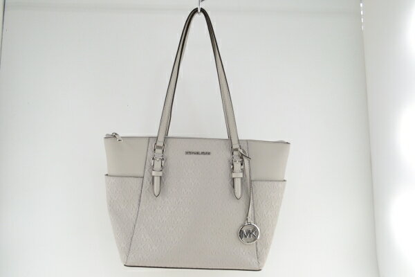 MICHAEL KORS マイケルコース バッグ トートバッグ シャーロット MKシグネチャー ジップトート 35T0SCFT3Y グレー 02r7035 中古品