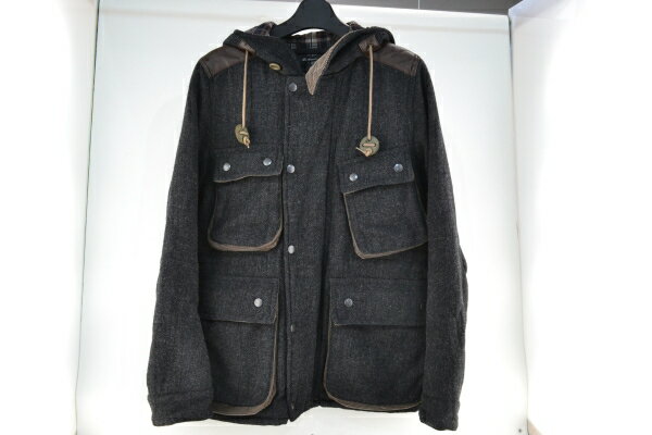 【中古】Johnbull ジョンブル ジャケット ウールジャケット サイズM 黒 ブラック系 02r12677 中古品【牛久店】