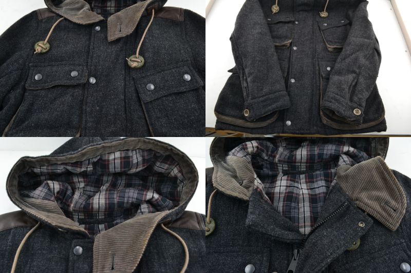 【中古】Johnbull ジョンブル ジャケット ウールジャケット サイズM 黒 ブラック系 02r12677 中古品【牛久店】