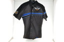 【中古】HARLEY-DAVIDSON ハーレーダビッドソン 115周年 パフォーマンスベントシャツ 半袖シャツ 99016-18VM サイズS 黒×青 ブラッ...