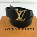 【中古】 LOUIS VUITTON ルイ ヴィトン モノグラム アンプラント メンズ ベルト M0344 JJ0281 サイズ85/34 ブラック 箱・紙袋あり 02r14392 中古品 【牛久店】