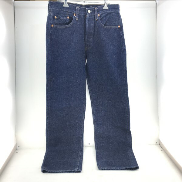 【中古】Levi's リーバイス 501 デニムパンツ ジーンズ ジーパン ボタンフライ ボタン裏555 米国製 バレンシア工場製 90s BIG-E 復刻 サイズW32L36 インディゴ 紺 02r16837 中古品 【牛久店】のサムネイル