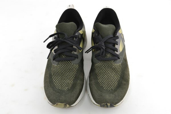 【中古】NIKE ナイキ ODYSSEY REACT 2 FLYKNIT オデッセイ リアクト 2 フライニット AT9975-302 スニーカー サイズ26cm 緑 グリーン 02r6212 中古品 【牛久店】