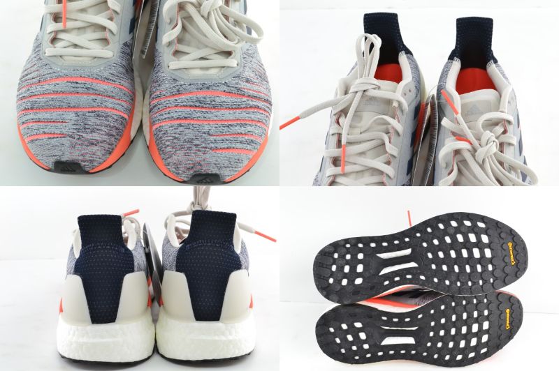 【中古】adidas(アディダス) SOLAR GLIDE ソーラーグライド D97080 スニーカー グレー×オレンジ 灰×オレンジ 箱あり 02r6213 中古品 【牛久店】