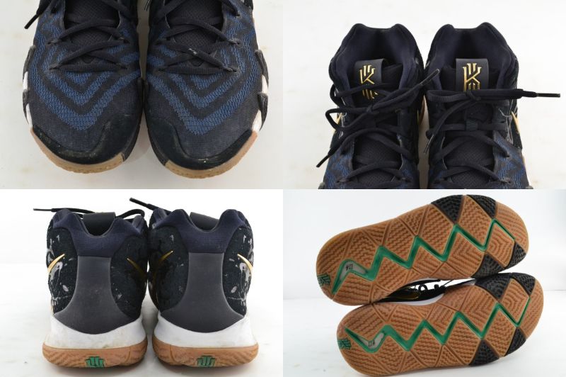 【中古】NIKE ナイキ KYRIE 4 カイリー 4 スニーカー バッシュ バスケットボール シューズ 943806-403 サイズ27.5cm 黒×金 ブラック×ゴールド 02r6887 中古品 【牛久店】