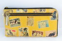 【中古】YABO 山羊革 L字ジップ長財布 黄色 イエロー 金 ゴールド 猫 箱あり 02r6909 中古品 【牛久店】
