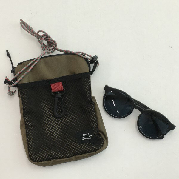 【中古】 JINS×SnowPeak ジンズ×スノーピーク ショルダーポーチ付きサングラス URF-21S-015 サイズ 54□169-145 黒 ブラック 02r14575 中古品【牛久店】のサムネイル