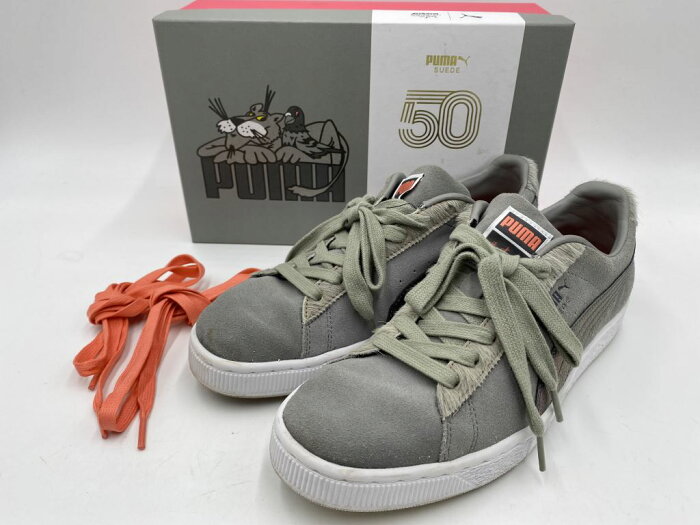 【中古】PUMA/プーマ SUEDE CLASSIC X STAPLE PIGEON/スエード クラシック × ステープルコラボ ピジョン メンズ スニーカー PIGEON FROST GRAY/ピジョン フロストグレー 366334-01　27cm　04r3947