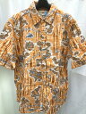 【中古】MARGARITAVILLE アロハ シャツ サイズXL オレンジ メンズ 半袖 シャツ 03r6998【入間店】