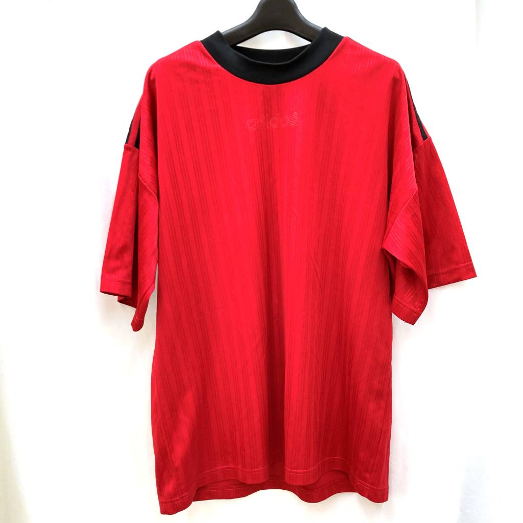 【中古】adidas アディダス 90's Tee 半袖 Tシャツ Lサイズ 赤 レッド メンズ トップス ストリート 03r7788【入間店】