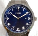 【中古】FOSSIL フォッシル Wylie Three-Hand Date Stainless Steel Watch BQ2513 三針日付ステンレススチール時計 アナログ 紺 ネイビー 箱 缶付き 03r9977【入間店】(2)