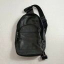 【中古】コーチ COACH バッグ ショルダーバッグ F49312 ブラック レザー スリング パック ボディー バッグ　斜め掛け　04r7576【八王子店】