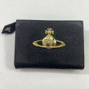 【中古】Vivienne Westwood　ヴィヴィアンウエストウッド　コインケース 小銭入れ　ブラック　L字ファスナー　04r7329【八王子店】