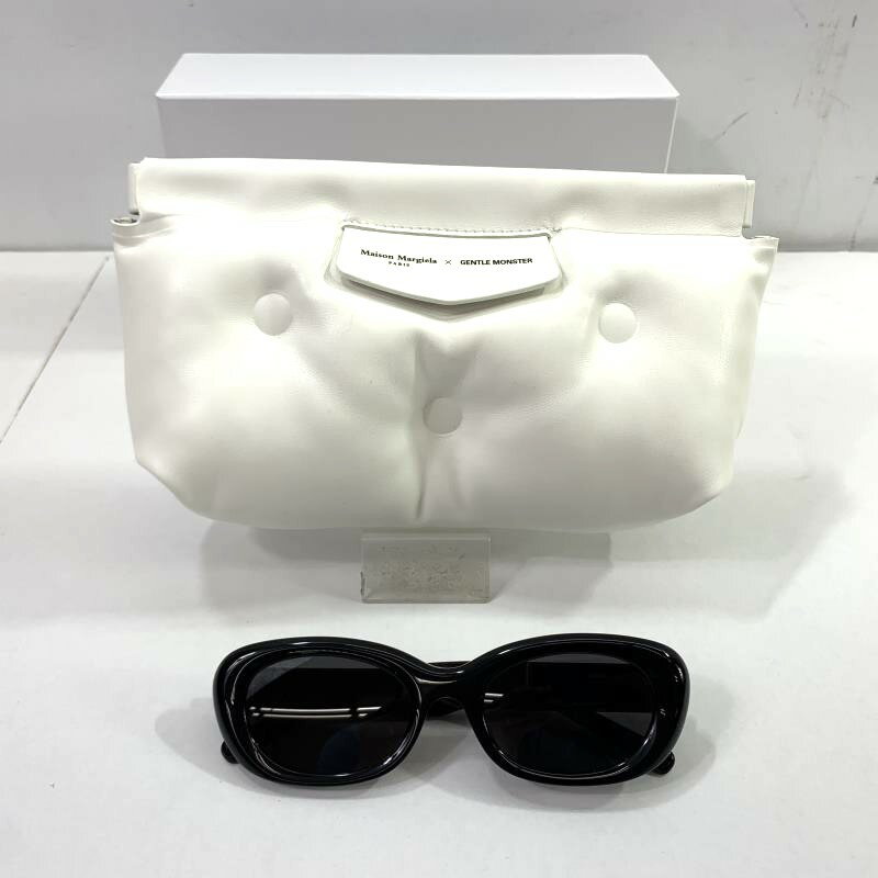 【中古】【Maison Margiela x Gentle Monster 】★コラボ★MM004/マルジェラ/ジェントルモンスター/サングラス/ブラック /ケース 箱/ クリーナー付き/04r7299【八王子】のサムネイル