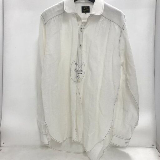 【中古】 ニードルス Needles OUND COLLAR EDW SHIRT ホワイト サイズS 日本製 メンズ 長袖シャツ コットン KP206 02w00212 【牛久店】 【中古】 ニードルス Needles OUND COLLAR EDW SHIRT ホワイト サイズS 日本製 メンズ 長袖シャツ コットン KP206 02w00212 【牛久店】
