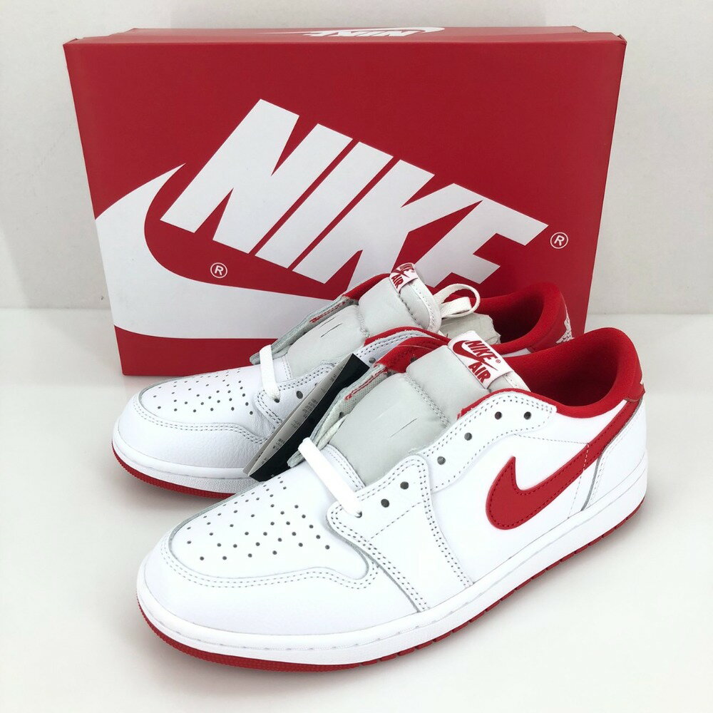 【中古】 NIKE AIR JORDAN 1 RETRO LOW OG ナイキ エア ジョーダン 1 ロー オリジナル CZ0790-161 ホワイト/ユニバーシティレッド-ホワイト 28.5cm 中国製 メンズ スニーカー 05w00692 【館林店】