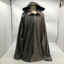 【中古】04w0373∞※ NO ID. ノーアイディー ドルマンスリーブ切替フードシャツ 450006-840S グレー ワンサイズ ストライプ 【八王子店】(4)