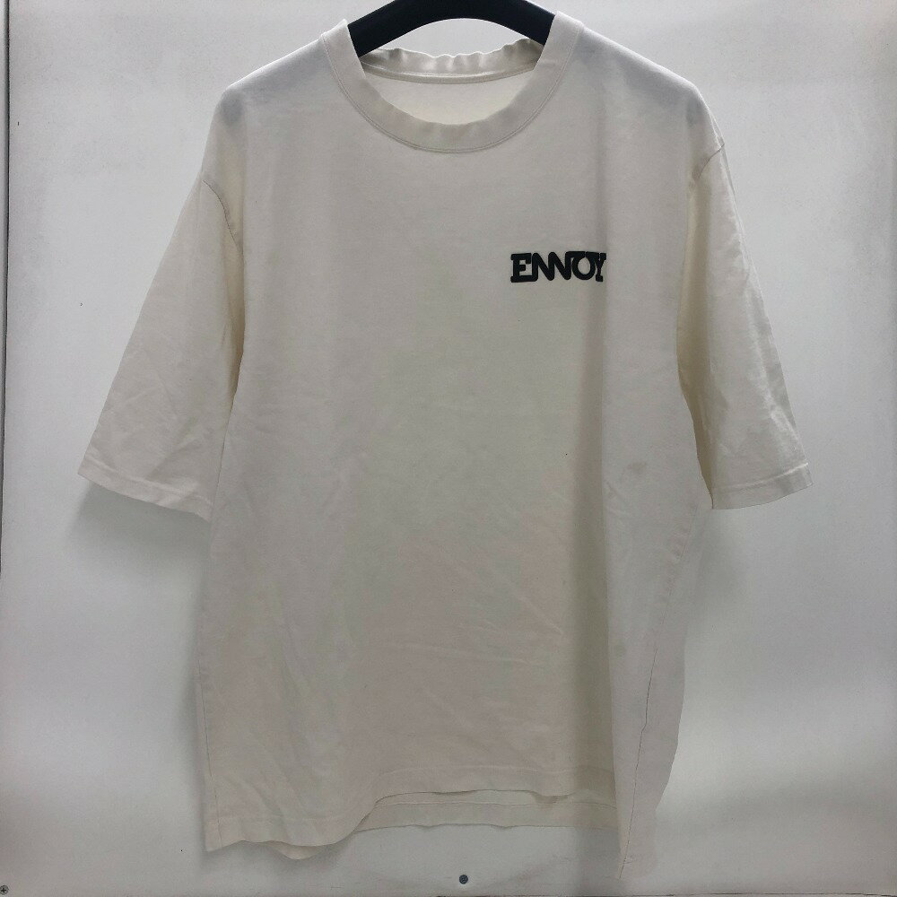 ENNOY M size White POCKET CREW2PACK LS T-SHIRTS エンノイ T