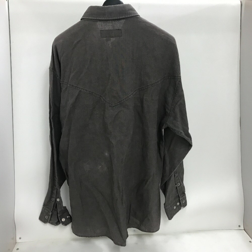 【中古】 Homeless Tailor ホームレステイラー リネン長袖シャツ グレー メンズ サイズ1 長袖シャツ 麻・リネン 02w03272 【牛久店】