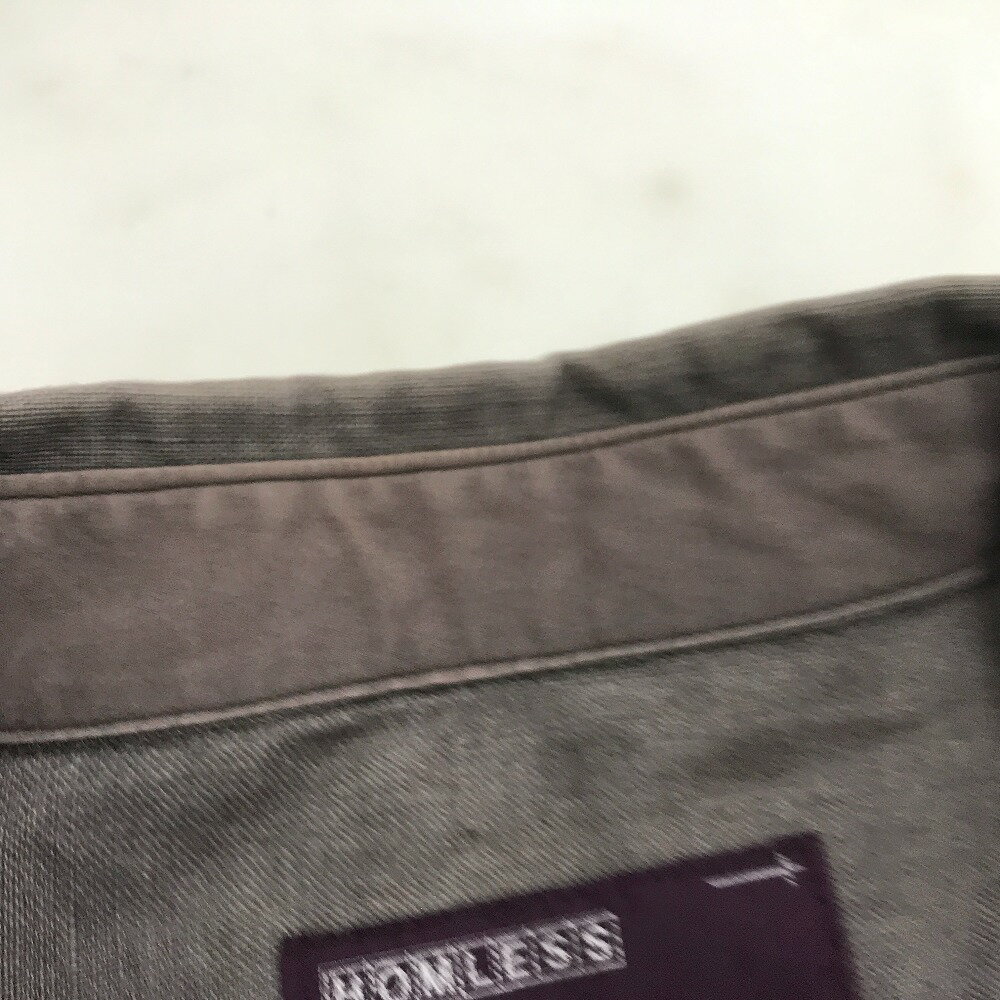 【中古】 Homeless Tailor ホームレステイラー リネン長袖シャツ グレー メンズ サイズ1 長袖シャツ 麻・リネン 02w03272 【牛久店】
