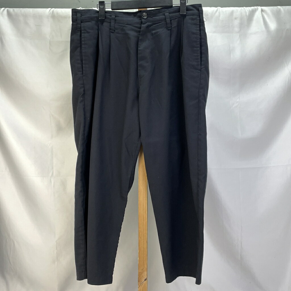 【中古】 ゴールド GOLD SUMMER WOOL WIDE 2TUCK PANTS サマーウールワイド2タックパンツ ブラック サイズL メンズパンツ ウール GL41696 01w-0394 【結城店】