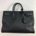 04w1032▽※【中古】サンローラン SAINT LAURENT シン ラージ サックドジュール スープル トートバッグ ブラック グレインレザー 2WAYシ...