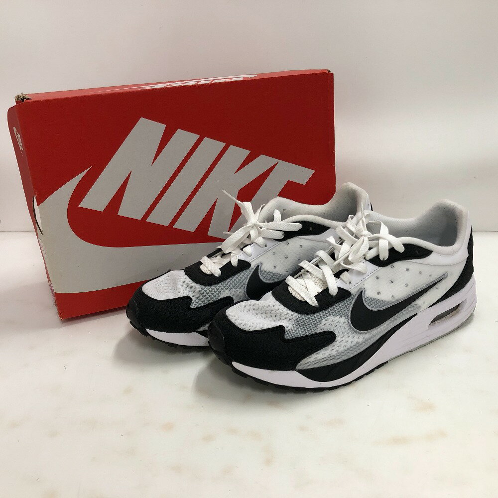 【中古】 ナイキ NIKE AIR MAX SOLO エアマックス ソロ WHITE/BLACK ブラック 28.5cm インドネシア製 メンズ 外箱あり 箱傷みあり スニーカー DX3666-100 02w05907 【牛久店】