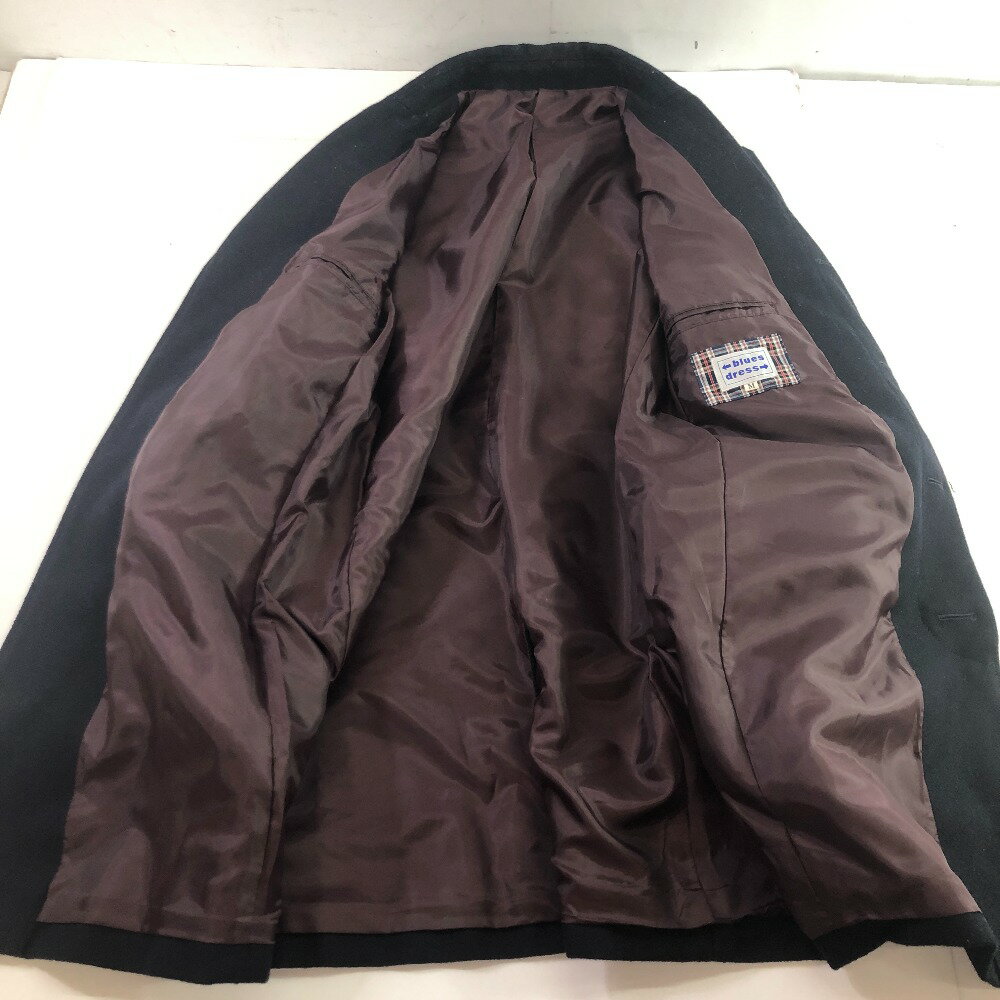 04w1840∞※【中古】 bluesdress ブルードレス チェスターコート ブラック M アウター 【八王子店】