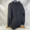【中古】 ヨウジヤマモト Yohji Yamamoto コットンプルオーバー フーデッドパーカー サイズ2 ブラック メンズ コットン HG-T25-078 0...