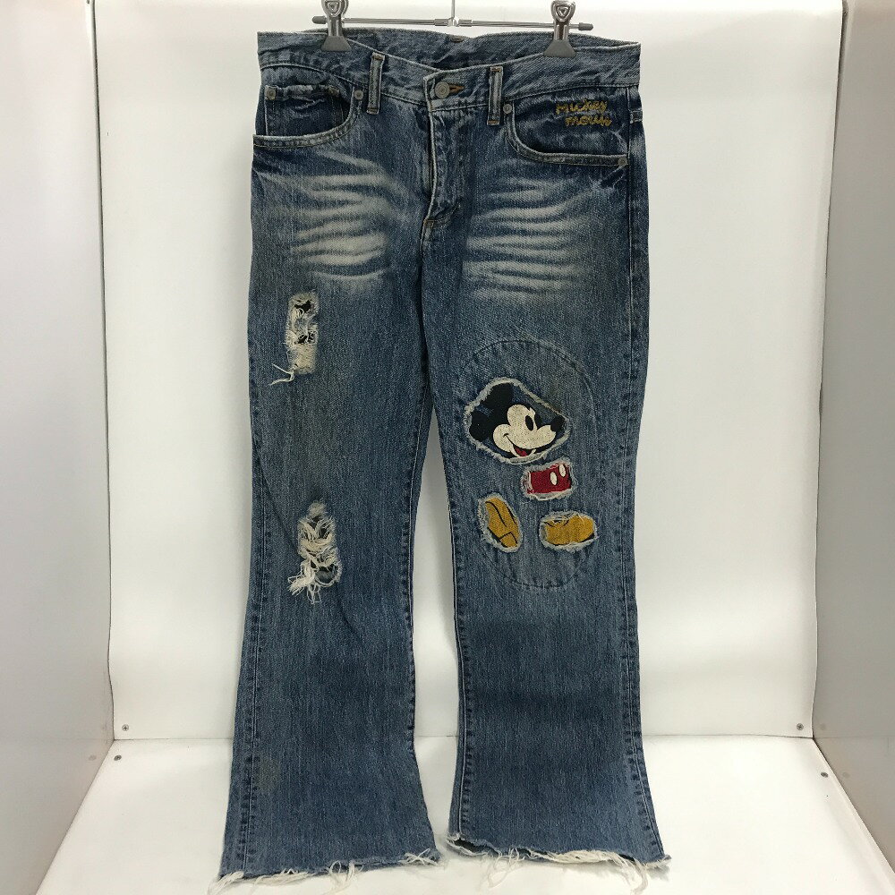 新品 ミッキーマウス タグ付き デニムパンツ 楽天市場】ディズニー ミッキーマウス 6.5オンス ワイド デニム