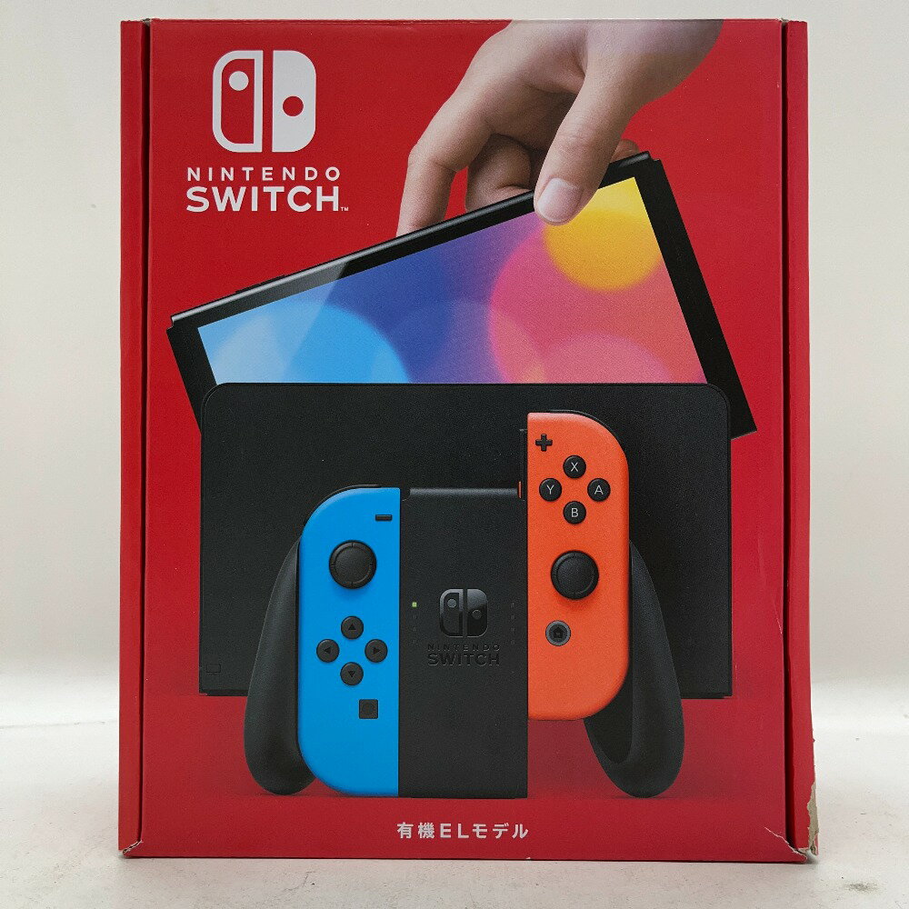 【中古】 ニンテンドー スイッチ 有機EL Joy-Con(L)ネオンブルー/(R)ネオンレッド 未使用品 未使用品 ゲームハード Nintendo Switch 06w6128 【三郷店】