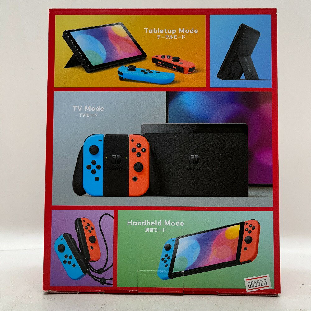 【中古】 ニンテンドー スイッチ 有機EL Joy-Con(L)ネオンブルー/(R)ネオンレッド 未使用品 未使用品 ゲームハード Nintendo Switch 06w6128 【三郷店】