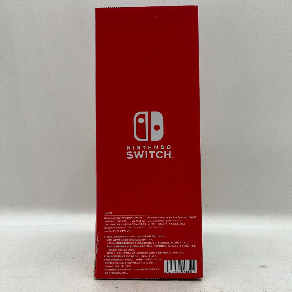 【中古】 ニンテンドー スイッチ 有機EL Joy-Con(L)ネオンブルー/(R)ネオンレッド 未使用品 未使用品 ゲームハード Nintendo Switch 06w6128 【三郷店】