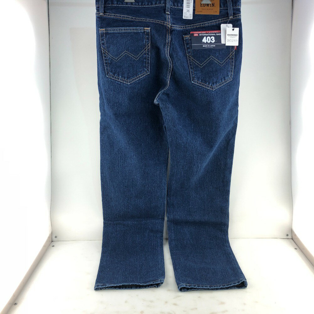 【中古】 エドウィン EDWIN 403 ブルー サイズ36 メンズ ジーパン ジーンズ タグつき デニムパンツ コットン 02w09819 【牛久店】