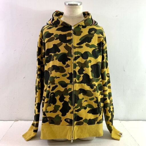 04w2696☆※【中古】 アベイシングエイプ A BATHING APE パーカー ジップパーカー カモフラ 001ZPJ801009M XLサイズ 【八王子店】 04w2696☆※【中古】 アベイシングエイプ A BATHING APE パーカー ジップパーカー カモフラ 001ZPJ801009M XLサイズ 【八王子店】